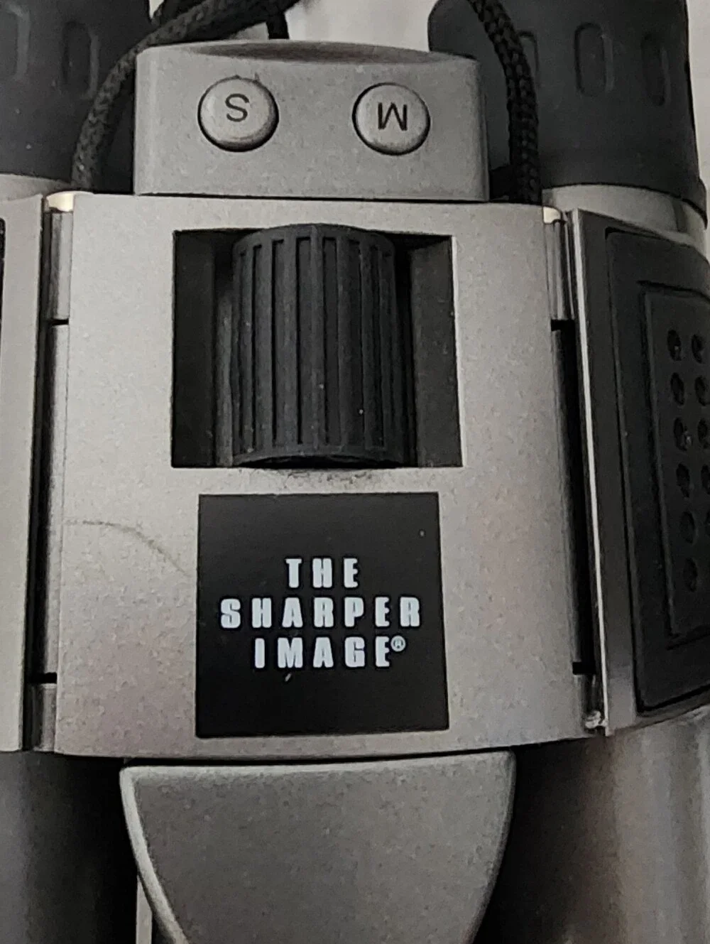 Sharper Image Gray Digital 10x25 Camera Binoculars with USB Cable and Mount